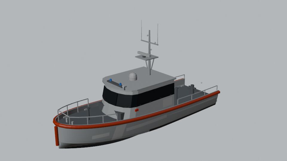 45 ft response boat model