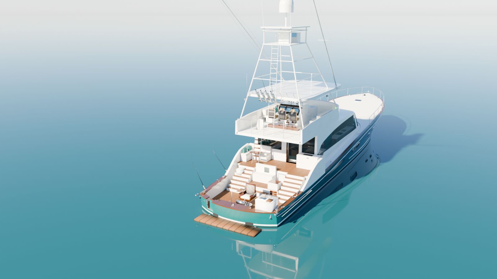 Stern and cockpit, render
