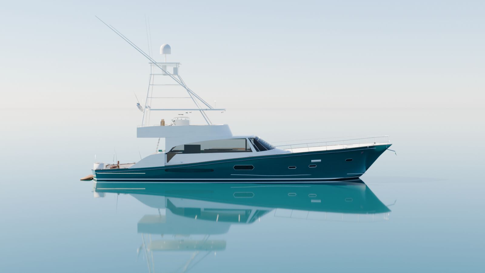 Side profile, render